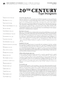 Type Designers