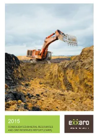 Consolidated Mineral Resources and Ore Reserves Report (Cmrr) 0