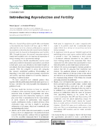 Introducing Reproduction and Fertility