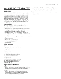 Machine Tool Technology 1