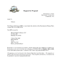 Request for Proposal