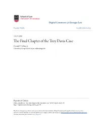 The Final Chapter of the Troy Davis Case