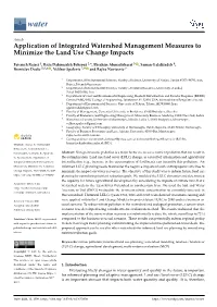 Application of Integrated Watershed Management Measures to Minimize the Land Use Change Impacts