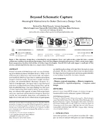 Beyond Schematic Capture Meaningful Abstractions for Better Electronics Design Tools