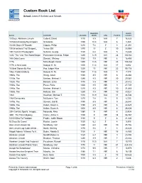 Custom Book List