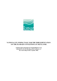 National Planning Tool for the Implementation of the Ramsar Convention on Wetlands