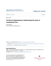 Understanding the Cycles of Constitutional Time