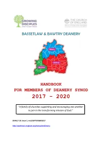 Handbook for Members of Deanery Synod 2017 - 2020
