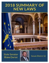 2018 Summary of New Laws