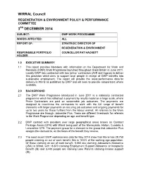 DWP Work Programme PDF 108 KB