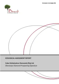 Ecological Assessment Report Cube Octhahedron