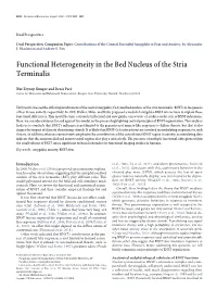 Functional Heterogeneity in the Bed Nucleus of the Stria Terminalis
