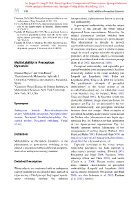 Multistability in Perception Dynamics