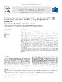 Prevalence of and Factors Contributing to Anxiety, Depression and Cognitive
