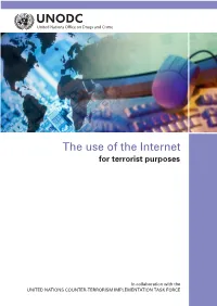 The Use of the Internet for Terrorist Purposes