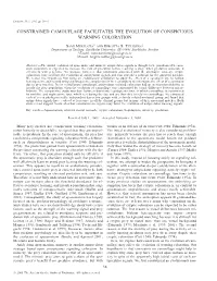 Constrained Camouflage Facilitates the Evolution of Conspicuous Warning Coloration