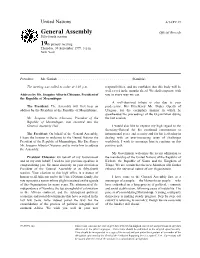 General Assembly Official Records Fifty-Fourth Session