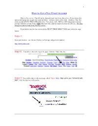 How to Get a Free Email Account