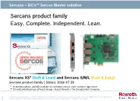 SERCOS III Universal Communication for All Applications