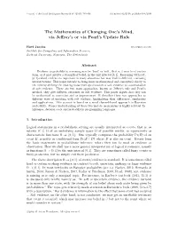 The Mathematics of Changing One's Mind, Via Jeffrey's Or Via Pearl's
