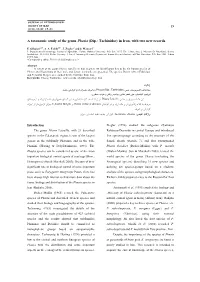A Taxonomic Study of the Genus Phasia (Dip.: Tachinidae) in Iran, with Two New Records