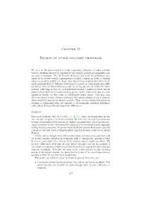 Chapter 15 Review of Other Socialist Proposals