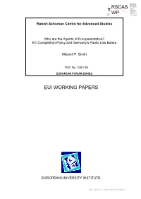 Eui Working Papers Rscas Wp