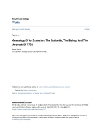 Genealogy of an Execution: the Sodomite, the Bishop, and the Anomaly of 1726