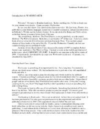 Introduction to WARBREAKER