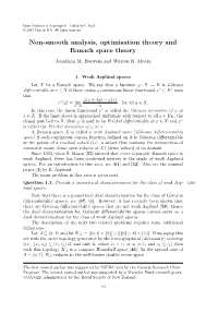 Non-Smooth Analysis, Optimisation Theory and Banach Space Theory