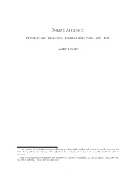 Online Appendix