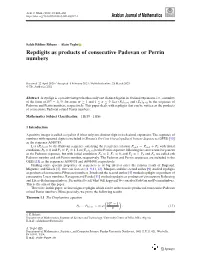 Repdigits As Products of Consecutive Padovan Or Perrin Numbers