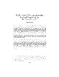 Why Music Streaming Services Should Switch to a Per-Subscriber Model