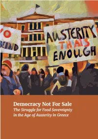 Democracy Not for Sale: the Struggle for Food Sovereignty in the Age of Austerity in Greece | 3 Glossary