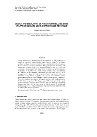 DESIGN and SIMULATION of a HIGH PERFORMANCE CMOS VOLTAGE DOUBLERS USING CHARGE REUSE TECHNIQUE 1. Introduction