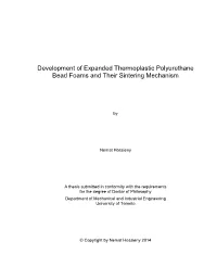 Development of Expanded Thermoplastic Polyurethane Bead Foams and Their Sintering Mechanism