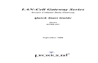 LAN-Cell Gateway Series Secure Cellular Data Gateway