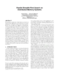 Parallel Breadth-First Search on Distributed Memory Systems