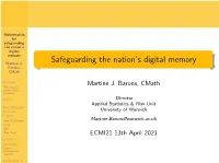 Safeguarding the Nation's Digital Memory
