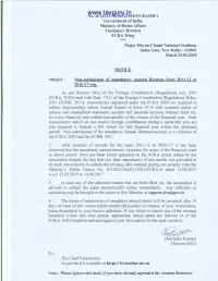 List of Associations Not Filed Ars from Last 6 Year