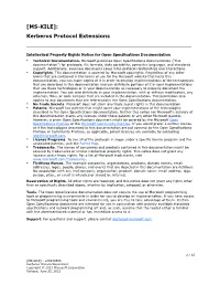 [MS-KILE]: Kerberos Protocol Extensions