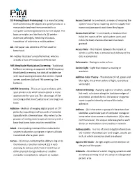PIM Glossary