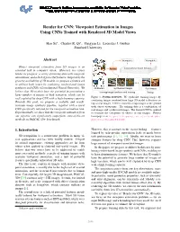 Render for CNN: Viewpoint Estimation in Images Using Cnns Trained with Rendered 3D Model Views