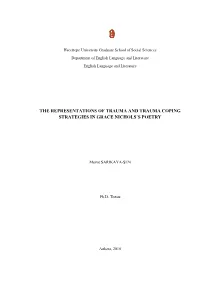 The Representations of Trauma and Trauma Coping Strategies in Grace Nichols’S Poetry