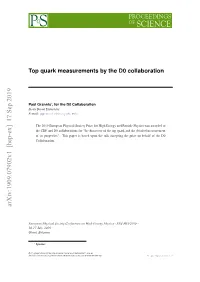 Top Quark Measurements by the D0 Collaboration