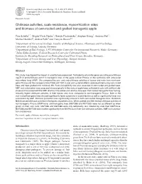 Chitinase Activities, Scab Resistance, Mycorrhization Rates and Biomass of Own-Rooted and Grafted Transgenic Apple