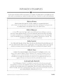 Infamous Examples