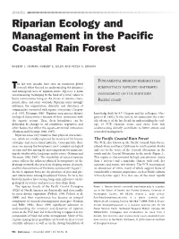 Riparian Ecology and Management in the Pacific Coastal Rainforest