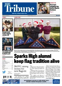 Sparks High Alumni Keep Flag Tradition Alive