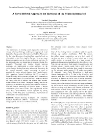 A Novel Hybrid Approach for Retrieval of the Music Information